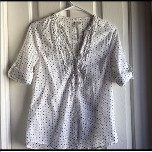 Lauren Conrad white and black top